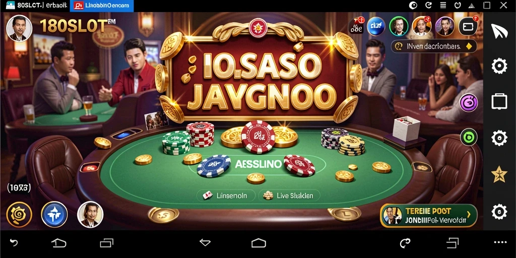 Tampilan gameplay Live Casino di 180SLOT yang menarik dan interaktif.