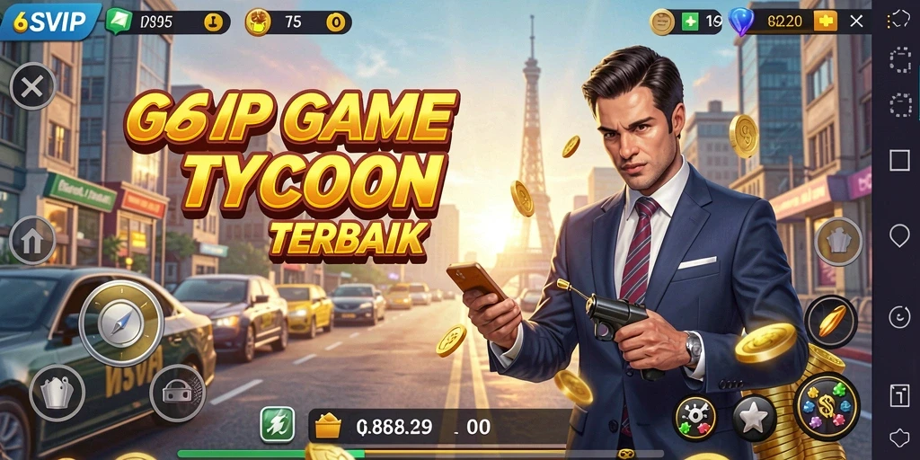 Tampilan gameplay 6SVIP yang menggugah semangat berbisnis.