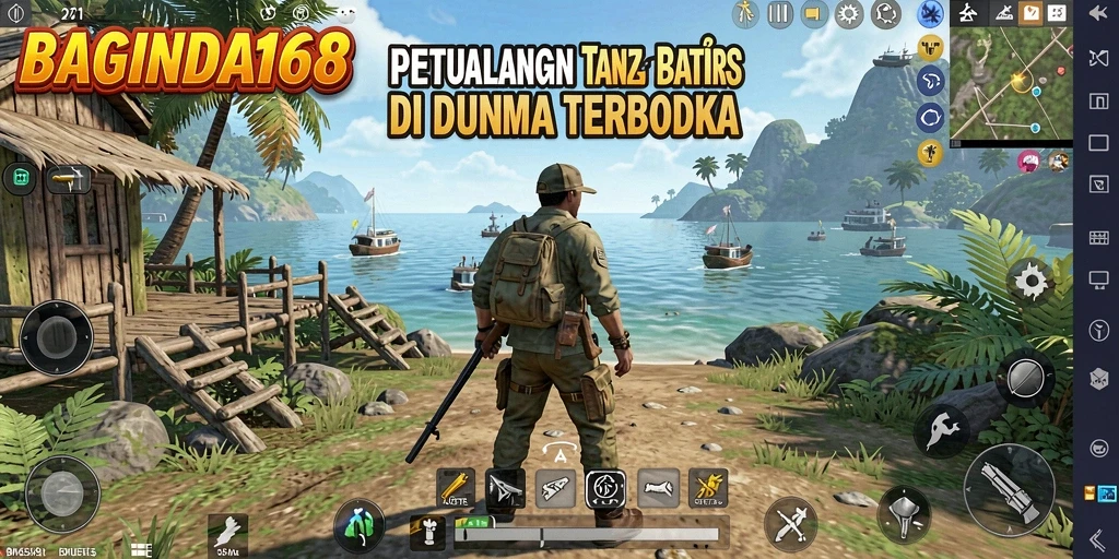 Tangkapan layar menampilkan eksplorasi dunia terbuka yang luas dan menakjubkan.