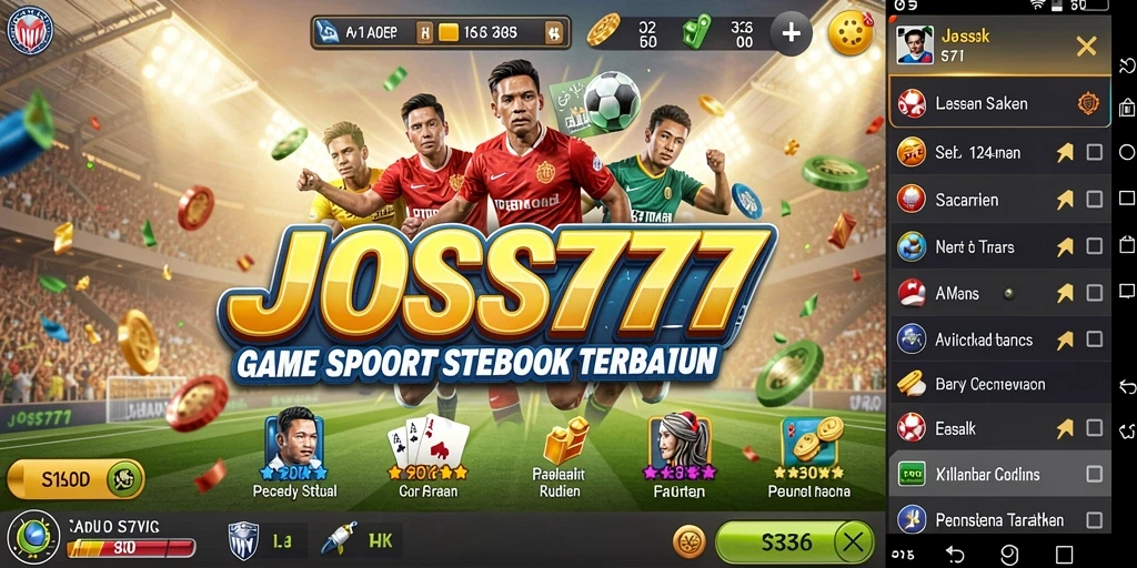 Tampilan screenshot JOSS777 menampilkan antarmuka taruhan yang menarik dan informatif.