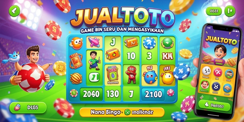 Screenshot utama JUALTOTO menampilkan keseruan gameplay Bingo.