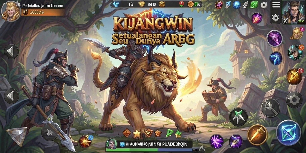 Tampilan gameplay KIJANGWIN yang menegangkan dan penuh aksi.