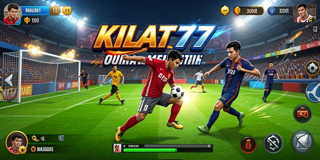 Tampilan gameplay seru KILAT77 dalam aksi olahraga.