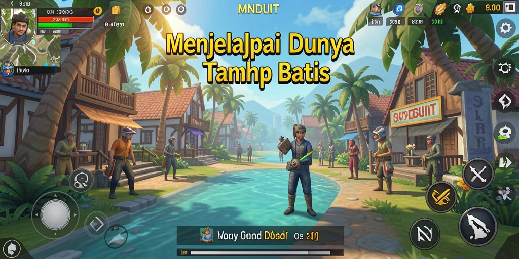 Tangkapan layar MNDUIT menampilkan aksi seru dalam dunia Open World.