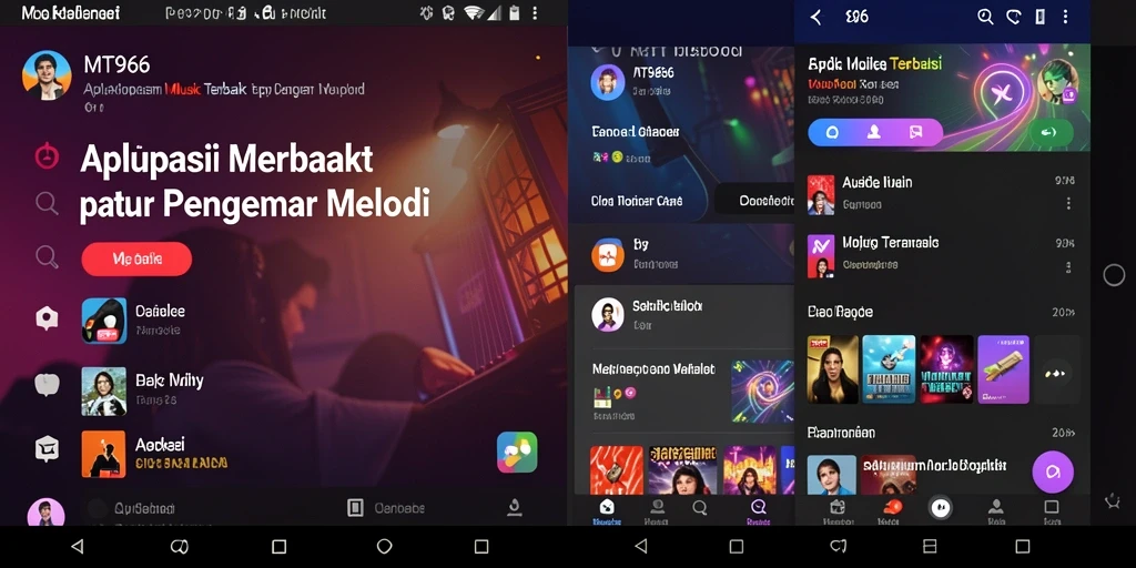 Tampilan gameplay MT966 menampilkan pengalaman musik yang menarik dan interaktif.
