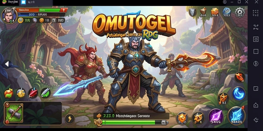 Tampilan gameplay seru dalam petualangan RPG