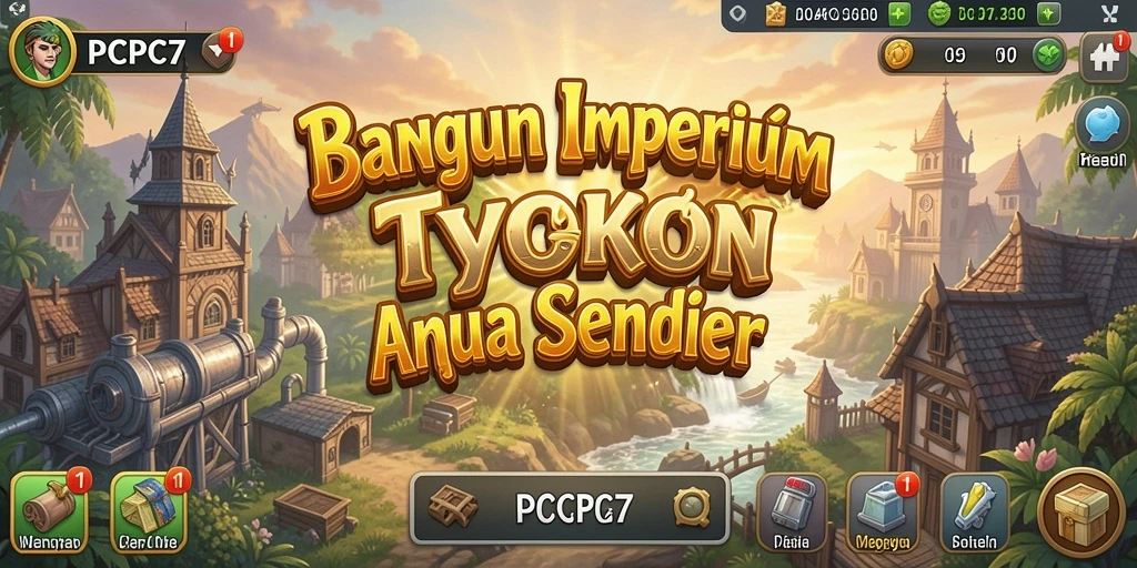 Screenshot utama PCPC7 yang menampilkan gameplay Tycoon yang seru.