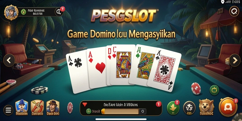 Tampilan gameplay PESGSLOT yang mengasyikkan dengan berbagai kartu dan efek visual.