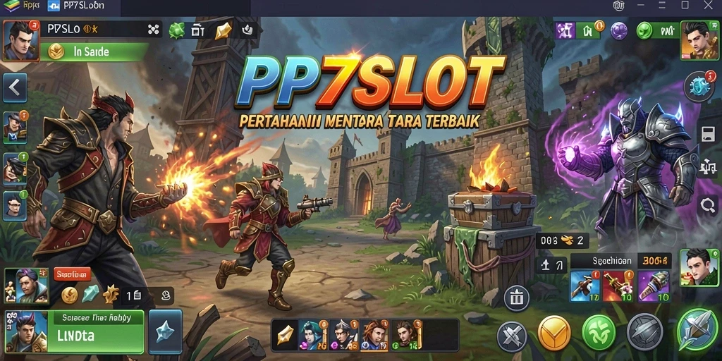 Tampilan gameplay menara pertahanan yang menarik dan penuh aksi.