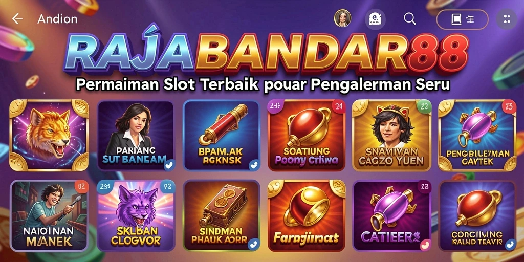 Screenshot gameplay RAJABANDAR88 dengan tampilan slot yang menarik.