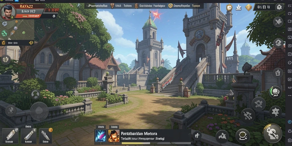 Gameplay RAYA22 menunjukkan serangan dan pertahanan yang mendebarkan.