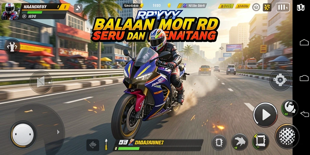 Menampilkan aksi balapan motor yang mendebarkan dan grafis yang menakjubkan.