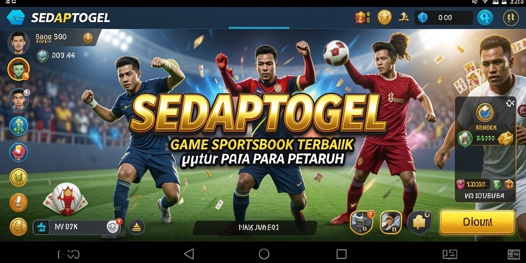 Screenshot utama SEDAPTOGEL menampilkan pengalaman taruhan olahraga yang seru.
