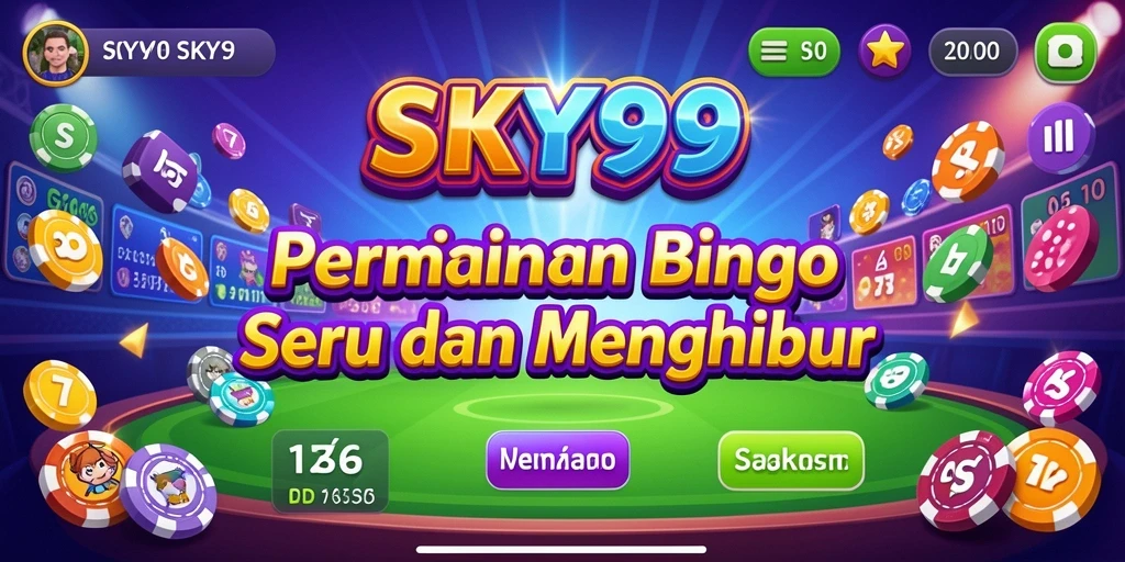 Tangkapan layar dari gameplay Bingo yang mendebarkan di SKY99.