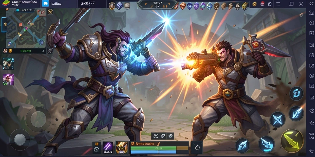 Tangkapan layar gameplay SR877 yang penuh aksi dan strategi.